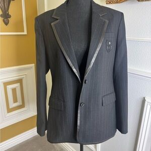 Kooples Black Pinstripe Blazer